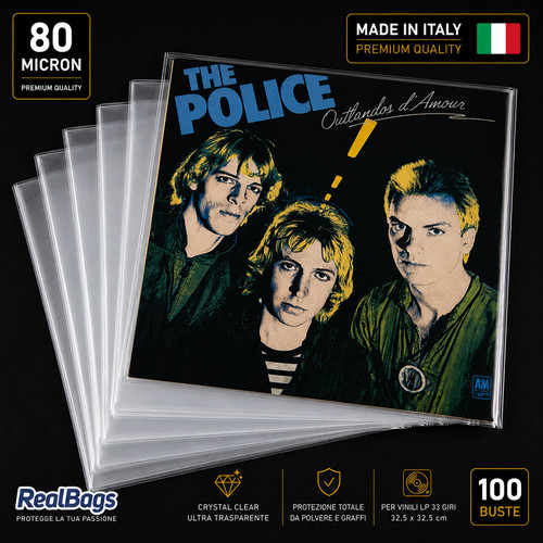 100 buste polipropilene vinili - buste,